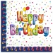 Regenbogen-Geburtstag "Happy Birthday" Papierserviette 20er-Pack