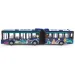 SIKU Blauer Gelenkbus 1/55