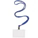 Spirit: Namenskartenträger mit blauem Lanyard 90x60mm 1 Stück