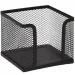 Spirit: Schwarzer Metallgitter-Notizblockhalter 10x10cm
