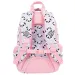 St.Right Grey Panda rosa-grau Pandamuster Schulranzen mit drei Fächern, Rucksack 39x27x17 cm