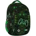 St.Right Grün-schwarzer Schulrucksack mit Controller-Muster, BP04 43x32x20cm