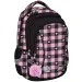 St.Right rosa-schwarzer Schulrucksack mit Herzmuster, Rucksack BP26 39x27x17 cm