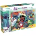 Stitch 2-in-1 Maxi-Puzzle mit 150 Teilen und Ausmalbild 70x50 cm – Lisciani