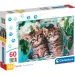 Süße Kätzchen 60-teiliges Supercolor Puzzle - Clementoni