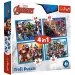 Tapfere Rächer 4-in-1 35-48-54-70 Teile Puzzle - Trefl
