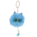 Tasche mit Pompon-Augen - blau
