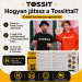 Tossit Family Pack – Darts-Gesellschaftsspiel mit roten, türkisen, blauen und gelben Saugnapfpfeilen