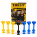 Tossit Starter-Pack Darts-Spiel mit blau-gelben Silikon-Saugnäpfen