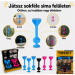 Tossit Starter Pack rosa-blaues Silikon-Saugnapf-Darts-Spiel