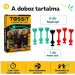 Tossit Starter Pack rot-türkises Silikon-Darts-Spiel mit Saugnäpfen