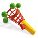 Trichter-Abschuss-Ballspiel mit 6 Bällen - Mondo Toys