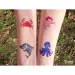 TyToo: Glitzertattoo-Schablonenset Meeresbewohner, 26 Stück