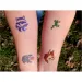 TyToo: Glitzertattoo-Schablonenset Waldtiere, 26 Stück