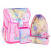 Spirit: Young and Wild rosa 4-teiliges Schulrucksack-Set 38x28x17cm